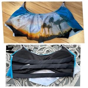 🎡Coachella Vibe🌴Swim Top, Tank 🎡🌴Festival Print, BP Nordstrom, size M NWOT